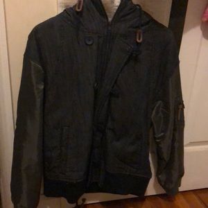 Bomber jacket . Kinda like a Jean jacket . Can be worn when it’s 60-70 degree F